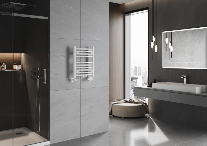radiateur blanc pour la salle de bains