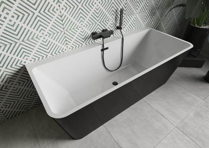 Baignoires murales autonomes 170x80 cm