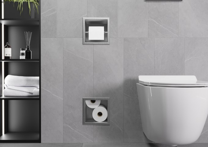 porte-papier toilette encastré