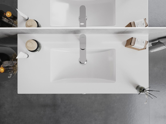 Armoire pour salle de bain avec lavabo 45 cm