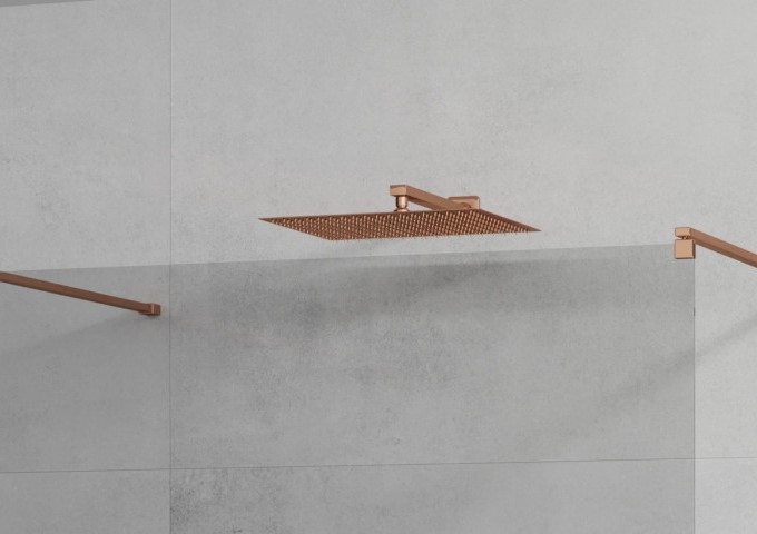 Bras de douche dans la salle de bain