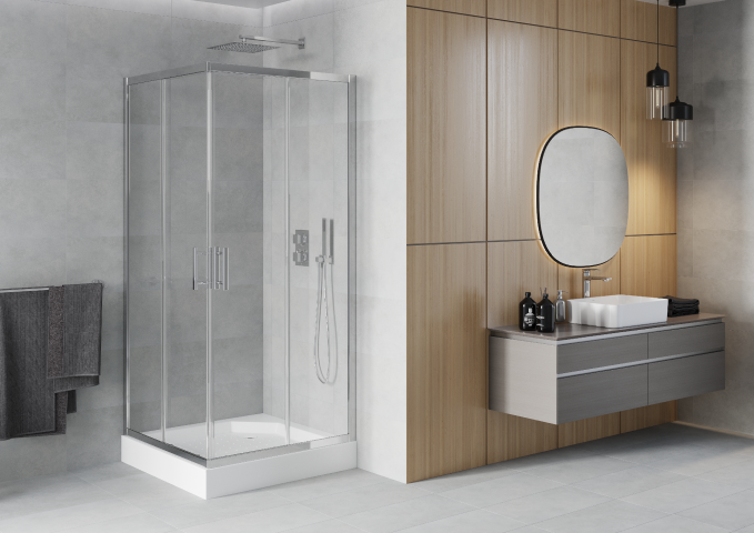 Receveurs de douche carrés 100x100