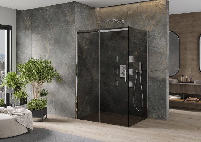 Cabine de douche coulissante