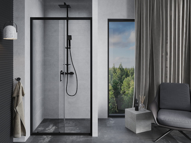 Colonne de salle de bain dans un aménagement de salle de bain