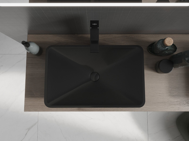 Meuble sous lavabo couleur chêne