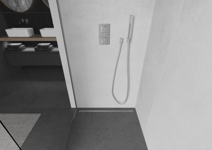 supports de douche dans la salle de bain