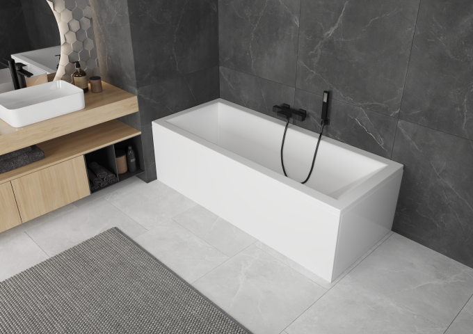Baignoire avec revêtement