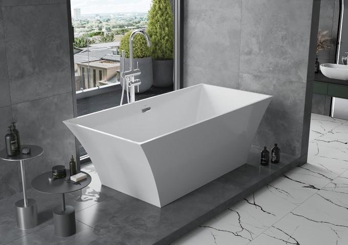 baignoire autoportante rectangulaire