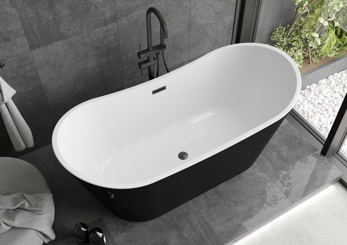 Baignoire indépendante noire