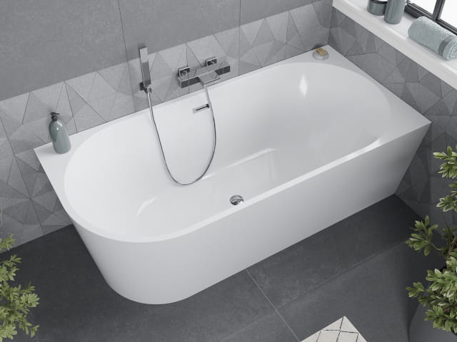 Baignoire indépendante d'angle