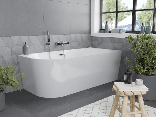 Baignoire indépendante d'angle