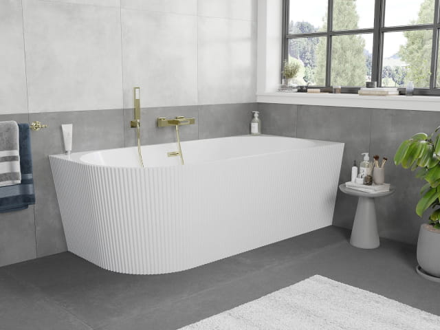Baignoire autoportante striée