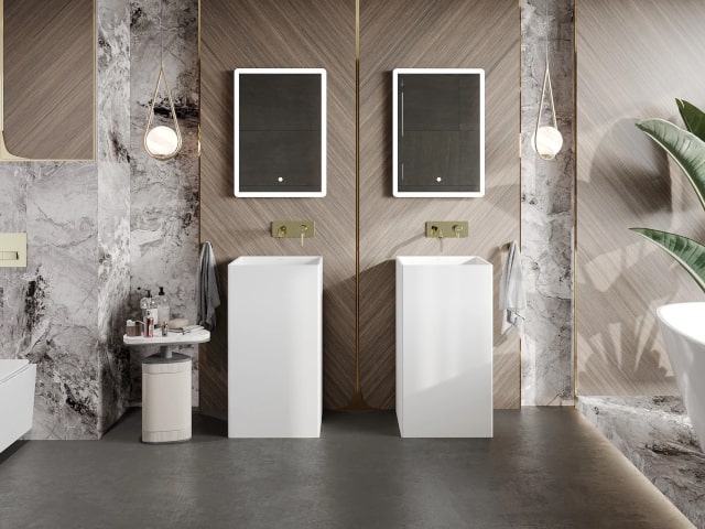 Éclairage de la salle de bain avec des ampoules A60
