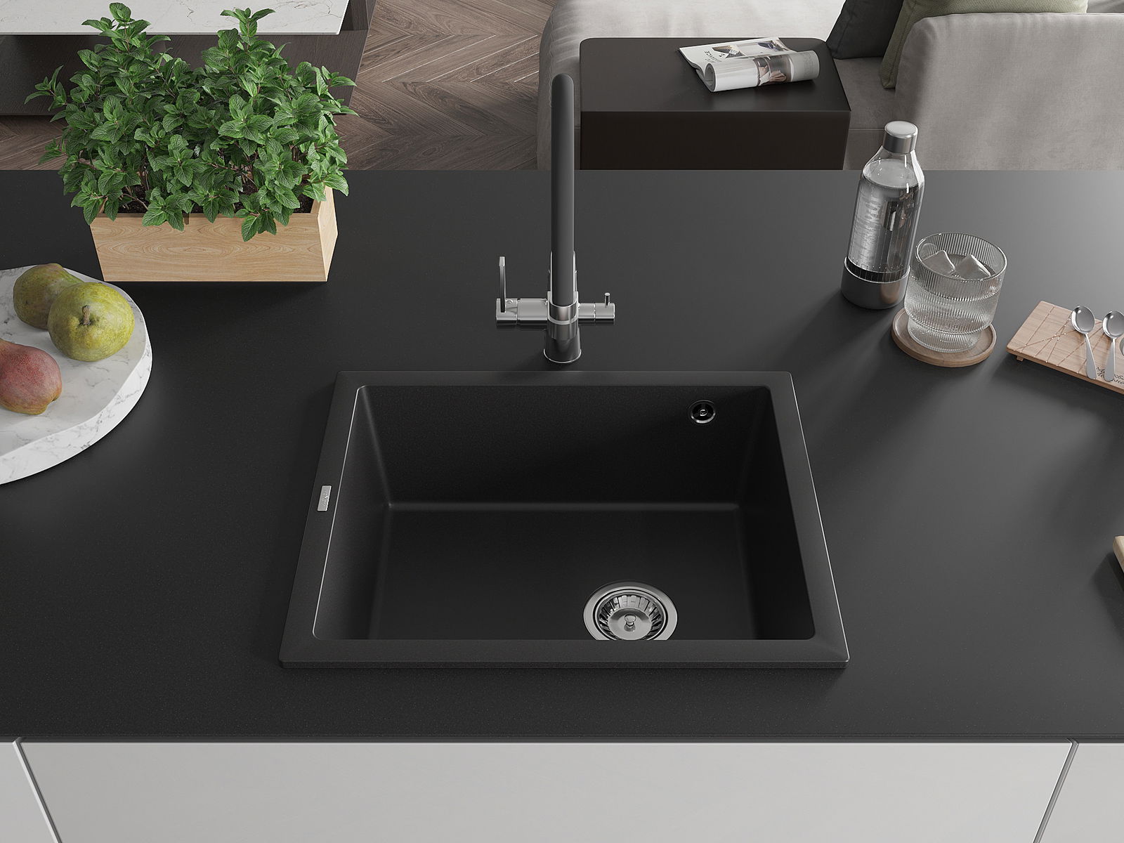 Évier sous-plan Mexen