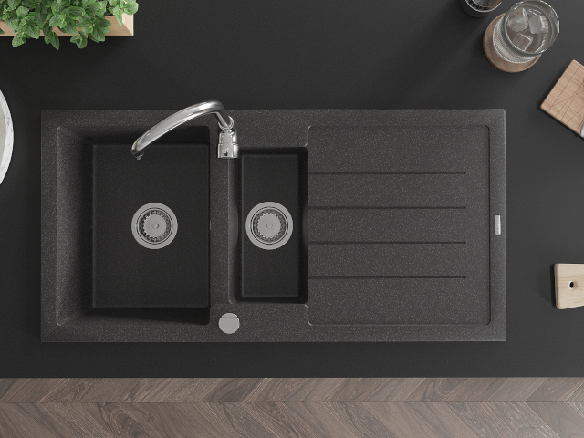 Évier 100 cm Mexen dans la cuisine