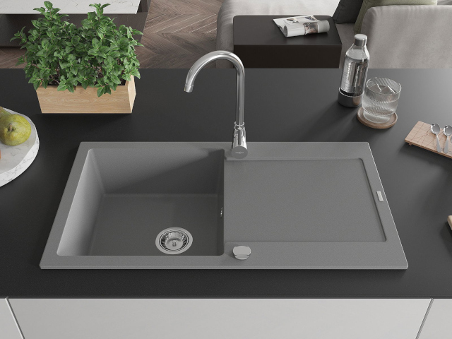 Évier 90 cm dans la cuisine