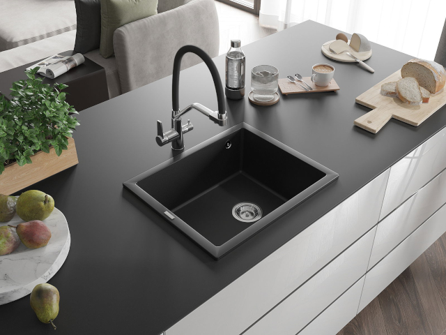 Évier en acier inoxydable à une cuve Mexen