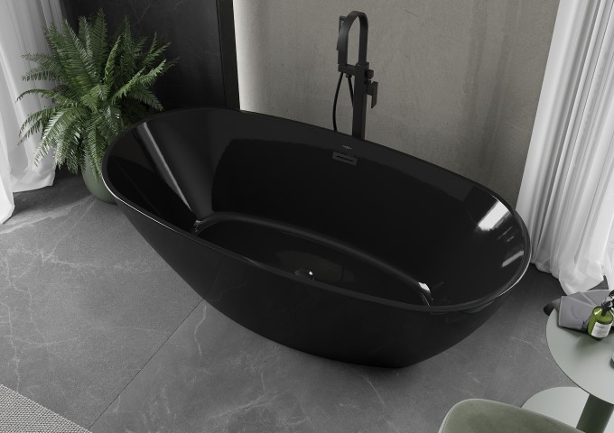 Baignoire indépendante noire