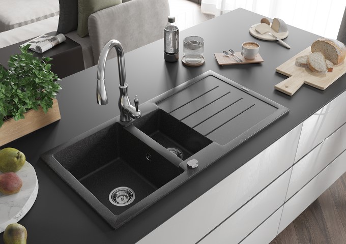 Robinet de cuisine avec douchette extractible