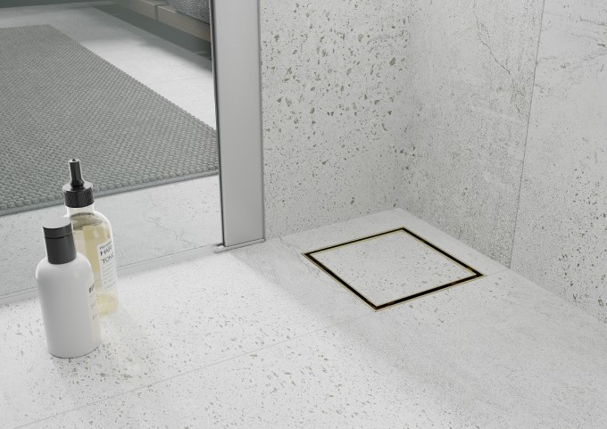 caniveau de douche avec grille réversible