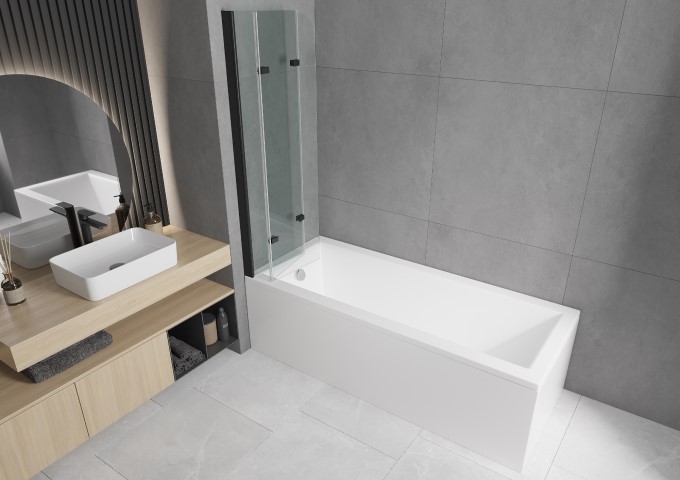 Paravents de baignoire à 3 volets