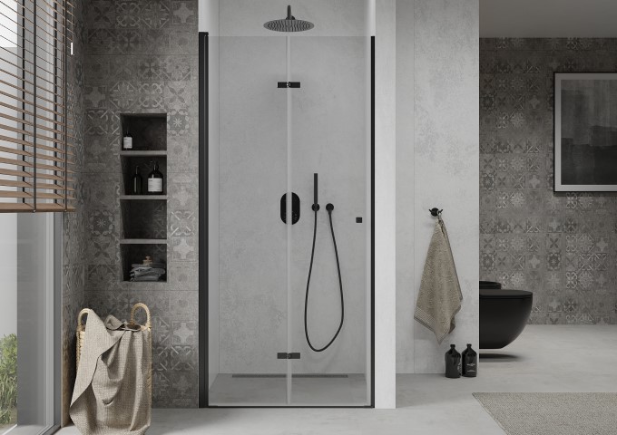 Porte de douche pliante 80