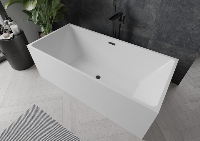 Baignoires autonomes avec trop-plein