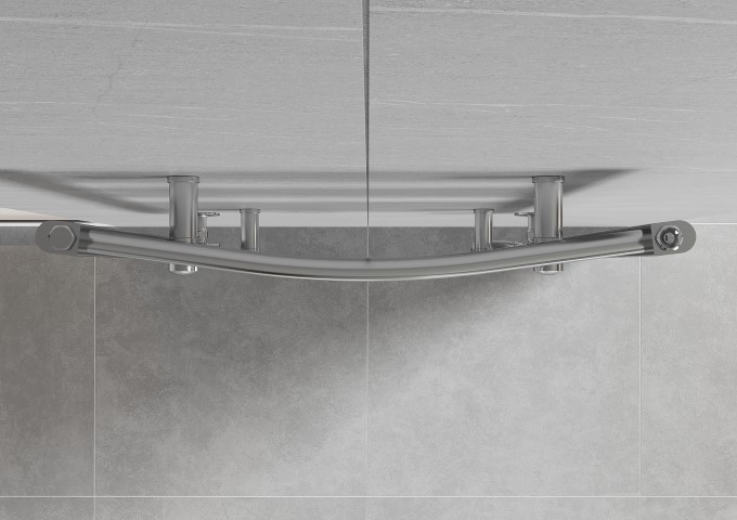 radiateur de salle de bain chromé