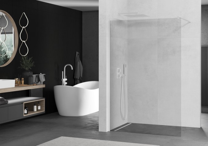pommeaux de douche blancs modernes
