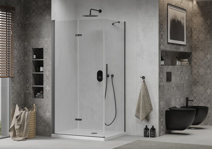bras de douche noir