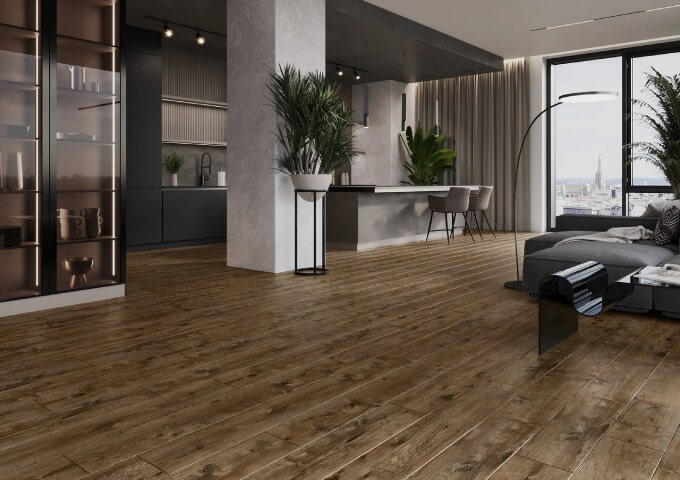 Mexen Orange Beach - inspiration pour panneaux vinyles noyer