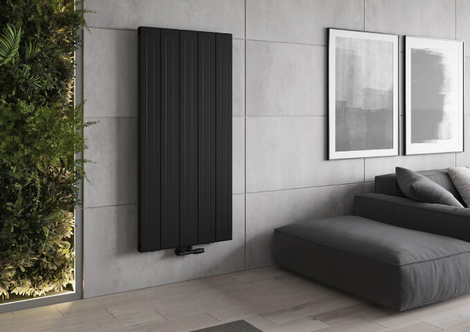 Radiateur décoratif moderne avec tête thermostatique