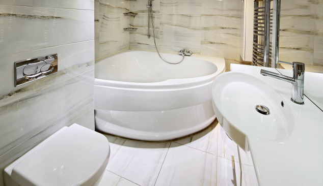 Baignoires d'angle - espace parfaitement optimisé