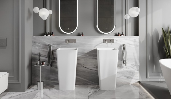 Salle de bains en marbre de style classique