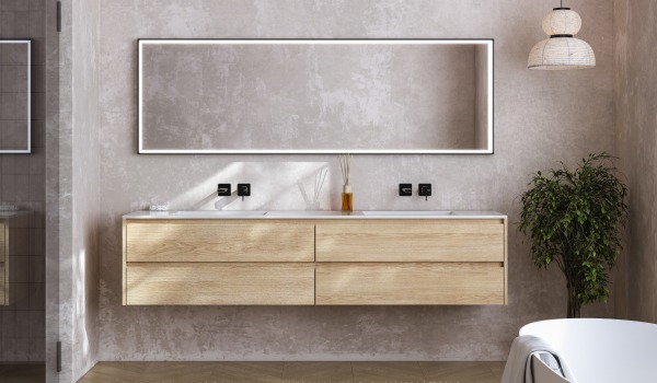 Comment accrocher un meuble sous le lavabo ?