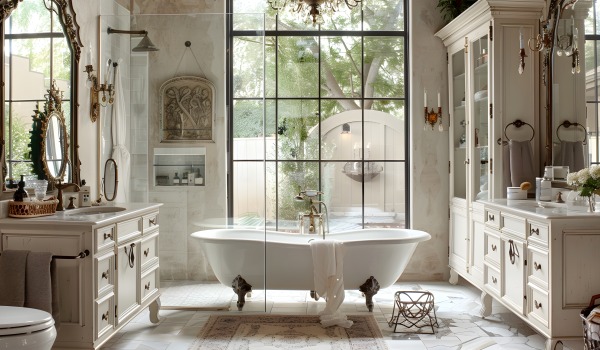 Salle de bain de style anglais - élégance classique et détails intemporels