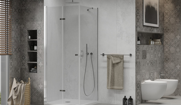 Salle de bain orientale avec cabine de douche
