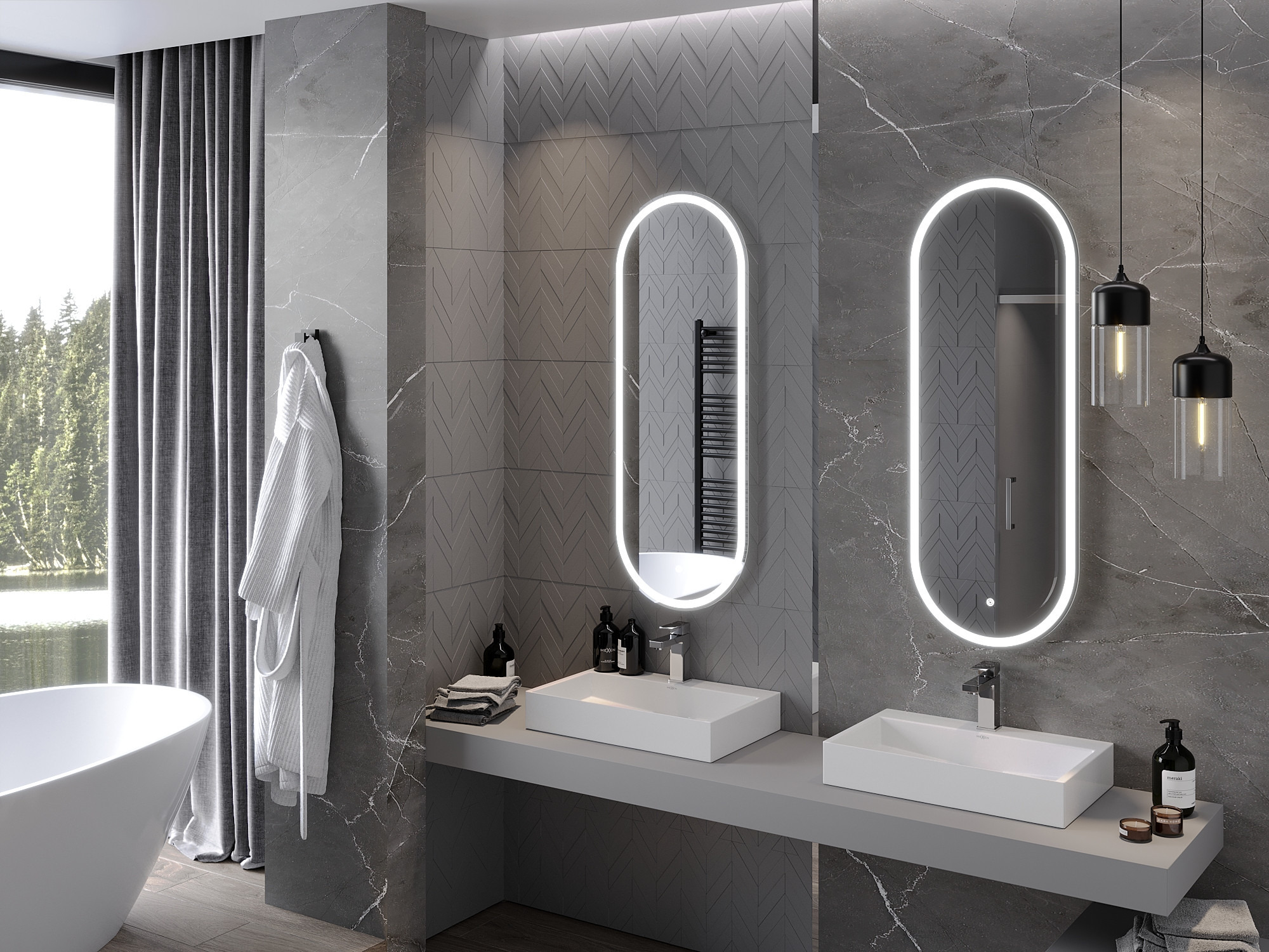 Salle de bain pour deux