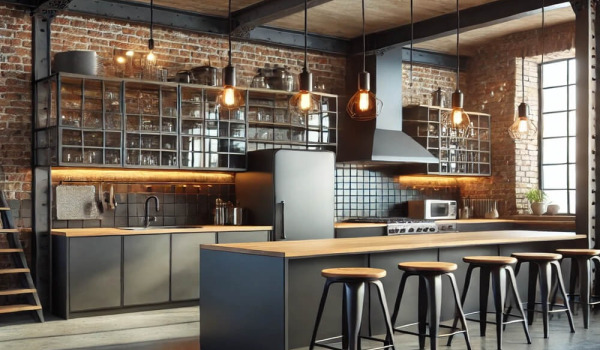 Comment concevoir une cuisine de style industriel, loft?